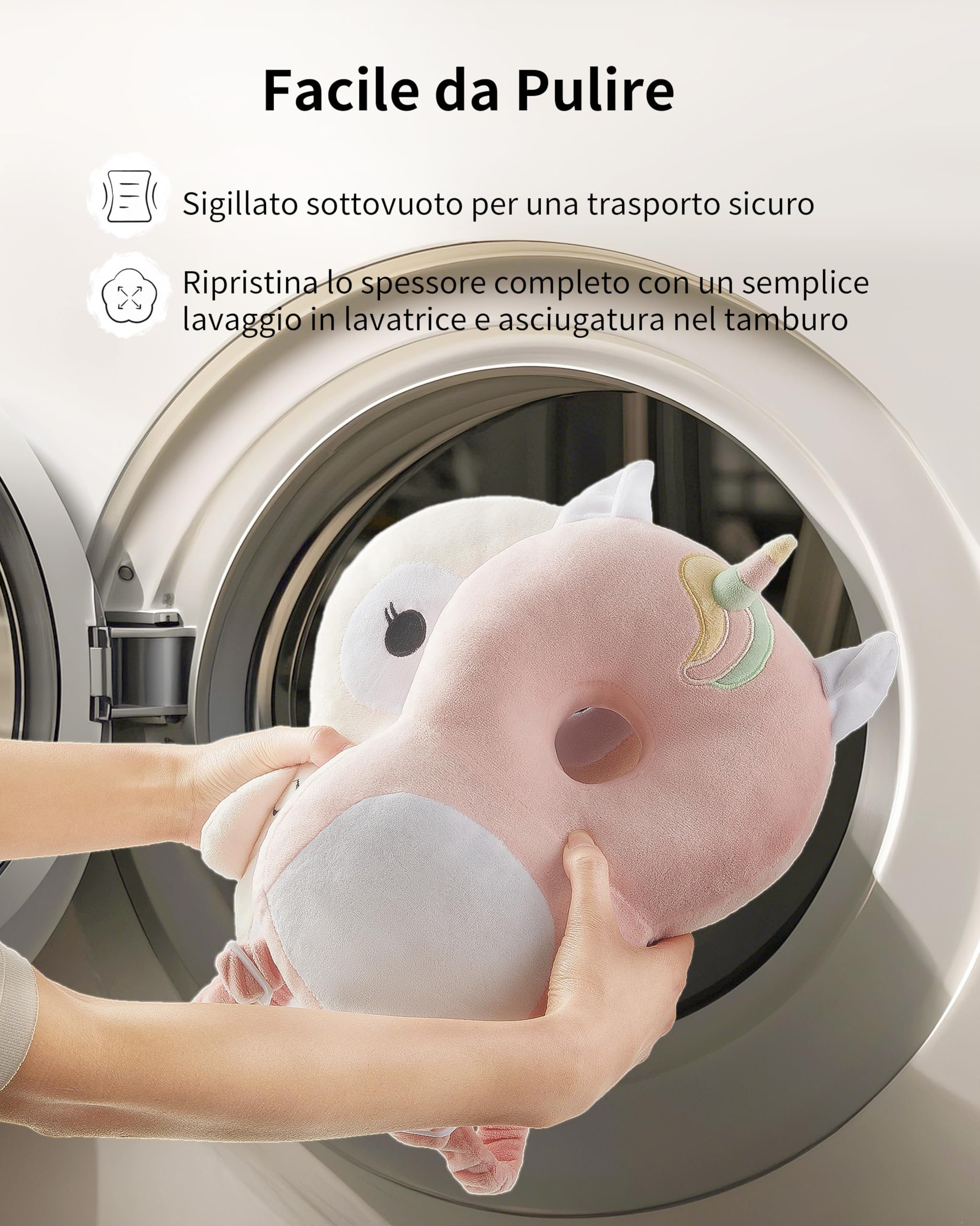 Fortella Protezione Testa Zaino Bambino Anticaduta Primi Passi 5-24M, Zainetto Protettivo Sicurezza Camminare, con Calzini e Ginocchiere Gufo