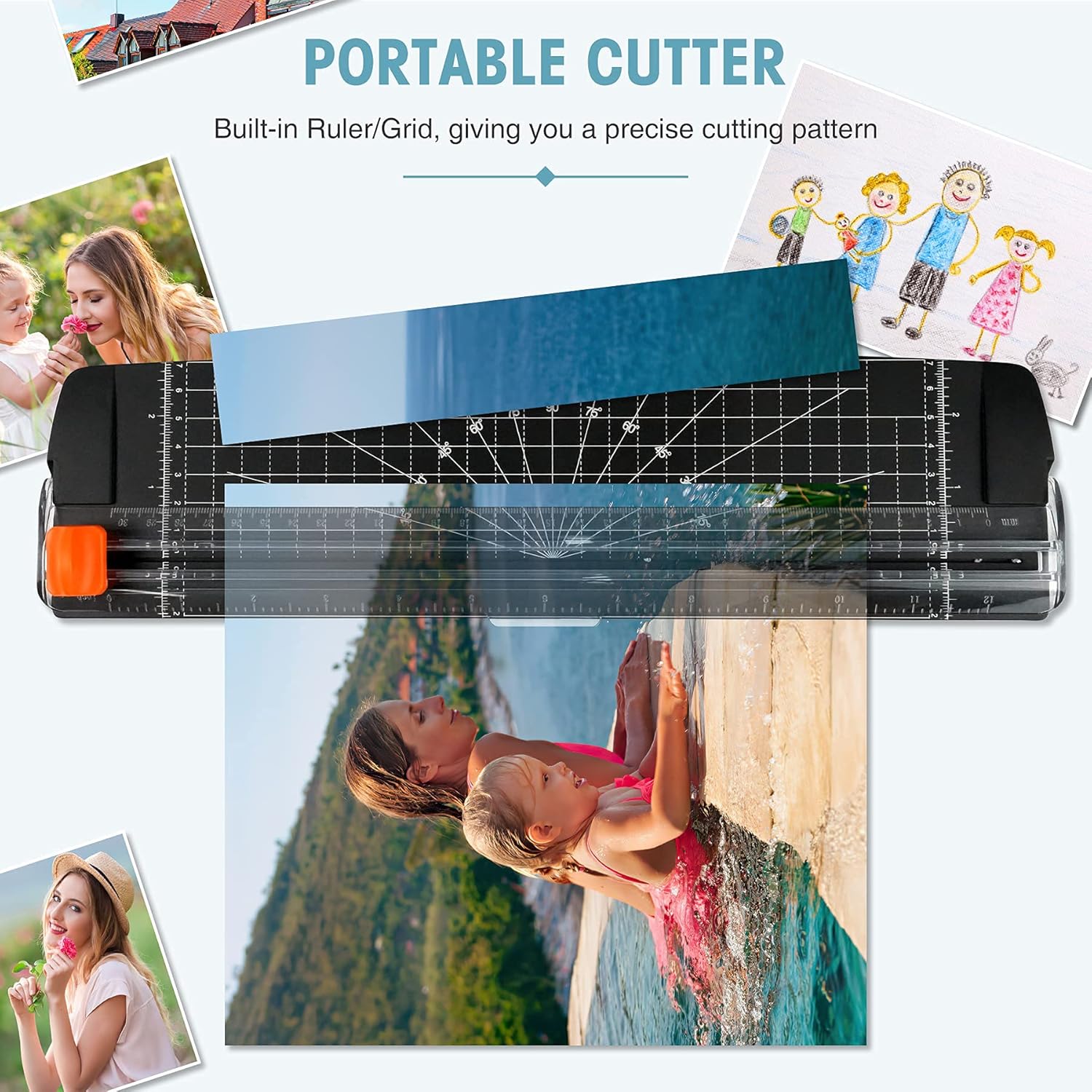 Laminator Machine, Laminating Machine for Home Office School Use, 9 Inches Small Hot Cold Personal Laminator Machine, 4 in 1 Thermal Laminator with 30 A4/A5/A6 Pouches, Paper Trimmer, Corner Rounder : Office Products