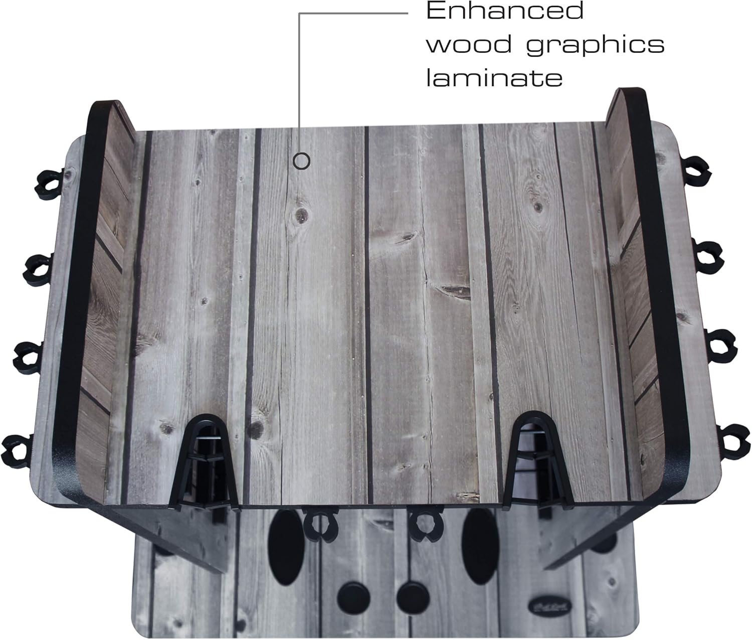 Rush Creek Creations 14 Fishing Rod Rack with 4 Utility Box Storage Capacity - Fishing Pole, Tackle Box, and Equipment Holder, Bass Inspired Finish (38-3009) : Sports & Outdoors
