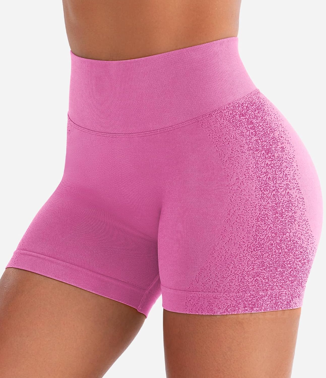 YEOREO Workout Shorts Women 4.5" Biker Gym Shorts Suthleah Tummy Control Seamless Scrunch Butt Lifting Running Yoga Shorts - Image 2