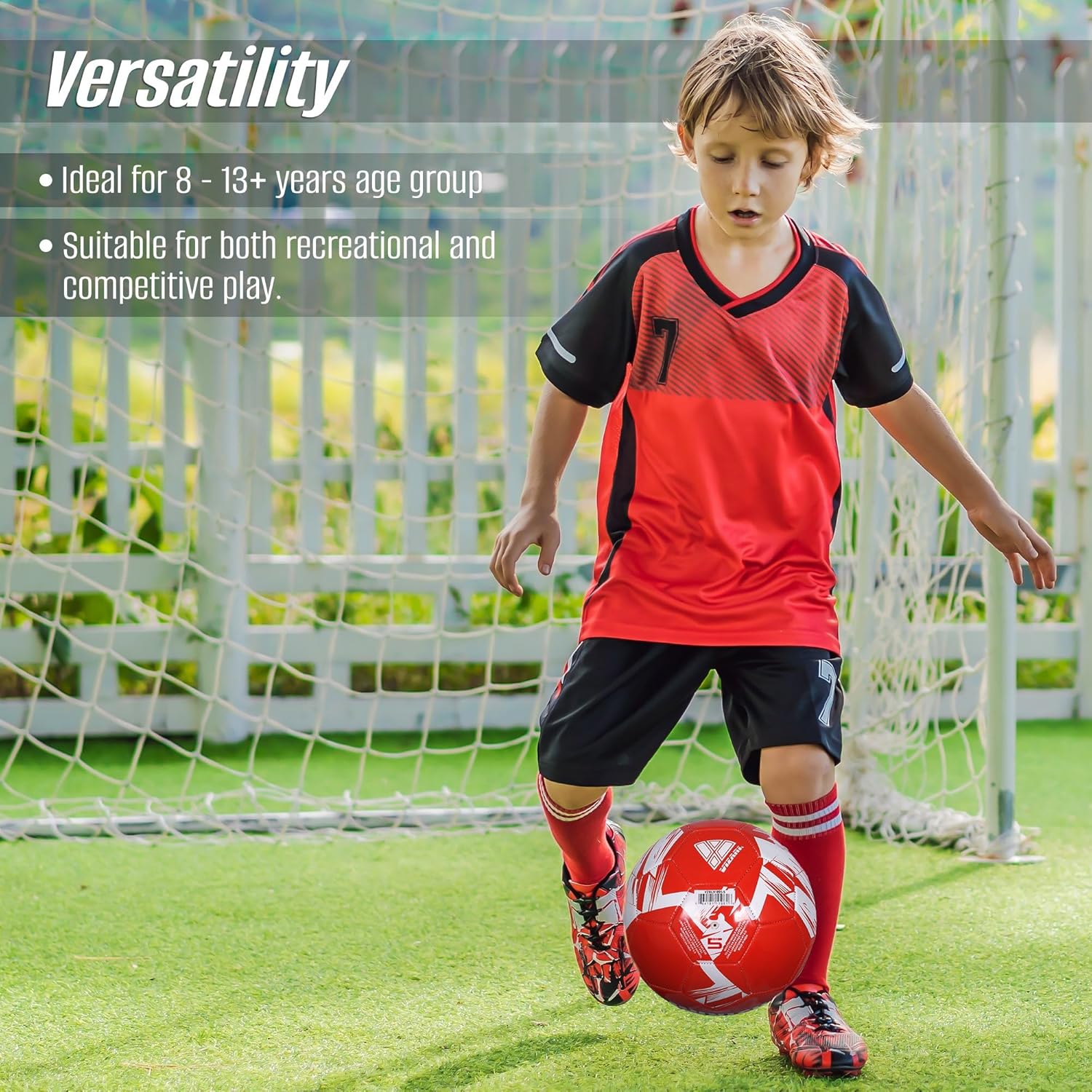 Vizari Miami Soccer Ball for Youth, Adults | Sizes Mini, 3, 4, 5 | Soccer Ball for Boys, Girls, Kids | Barcelona, Manchester, City, Madrid, Munich, Paris