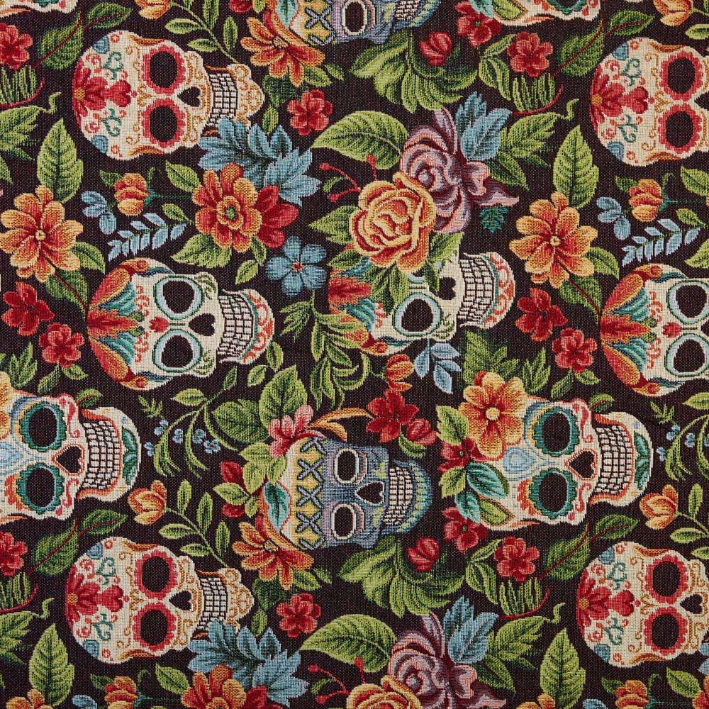 Kt KILOtela - Tela Tapicería, Jacquard Gobelino, Tapizar Sillas, Cojines, Cabecero, Sofá, Bolsos, Resistente al Desgaste, Costura, 100 cm Largo x 280 cm Ancho, Geométrico, Multicolor, 1 metro — view 73
