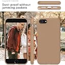 YATWIN Silicone Back Case for iPhone SE 2020/2022, iPhone 7/8, Soft-Touch Phone Back Cover for Apple iPhone SE 2nd 3rd Generation-Milk Tee, Beige gallery image