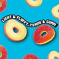Vista 3 de Trolli Peachie O's Sour Gummy Rings Candy, 5 Pound Bulk Bag
