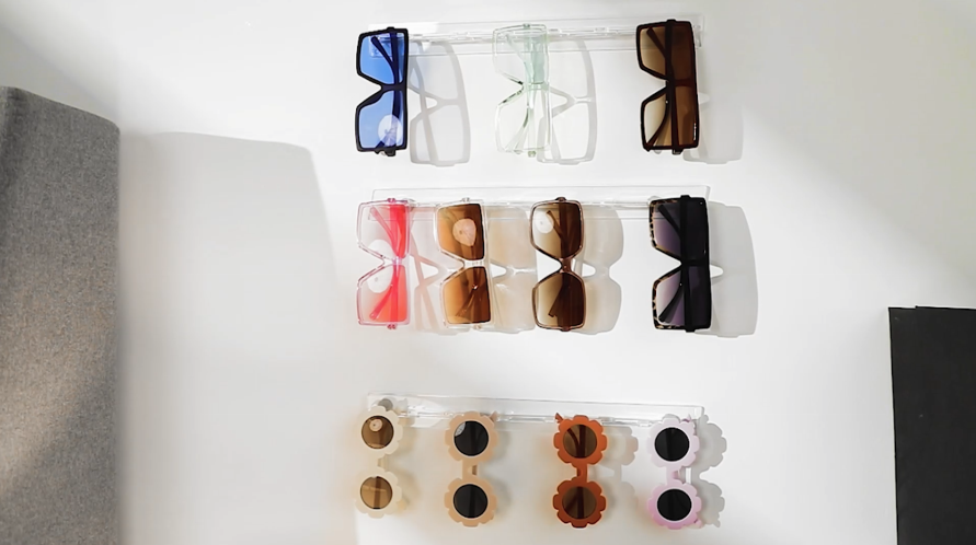 Amazon.com: 5 Pack Acrylic Sunglasses Organizer Storage Wall