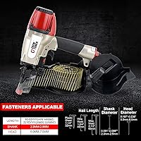 Vista 2 de Pistola de clavos de revestimiento CN565B, calibre 15 de 1-1/4 pulgadas a 2-1/2 pulgadas, clavadora de revestimiento de bobina neumática