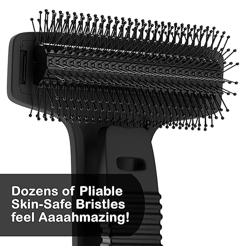 Vista 3 de Bearback Rascador de espalda: Rascador premium para la espalda y el cuerpo. El cepillo original exfoliante con mango largo, extensible, con cerdas