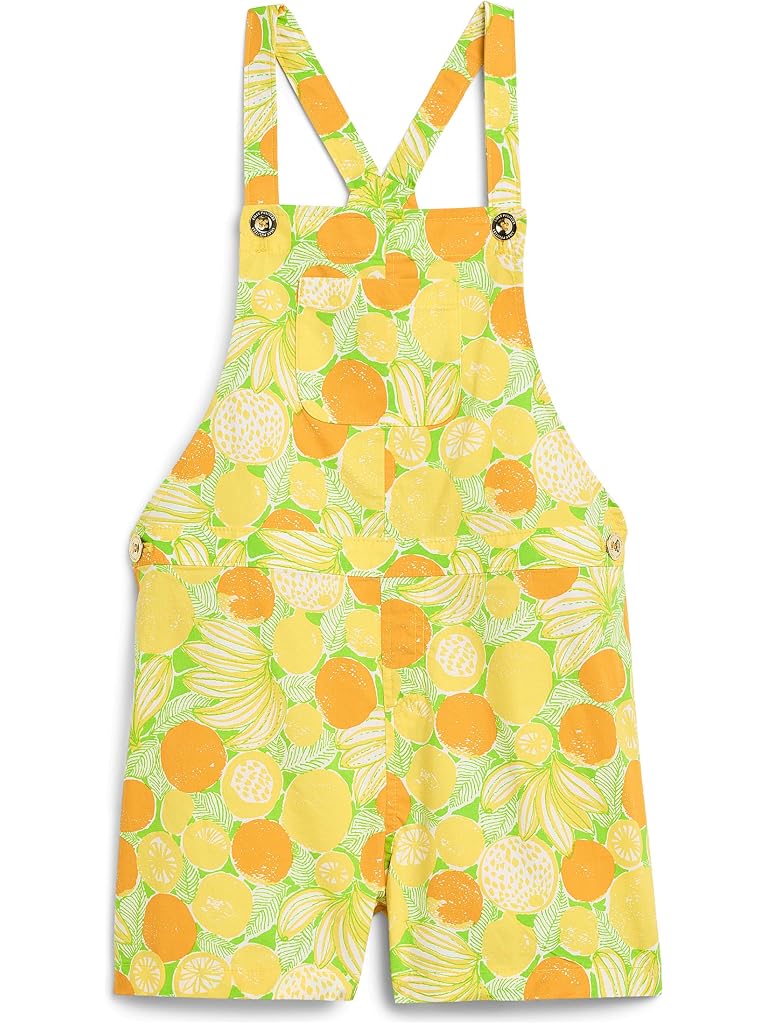 Yellow Lilly Pulitzer Daley Overalls (Toddler/Little Kid/Big Kid)