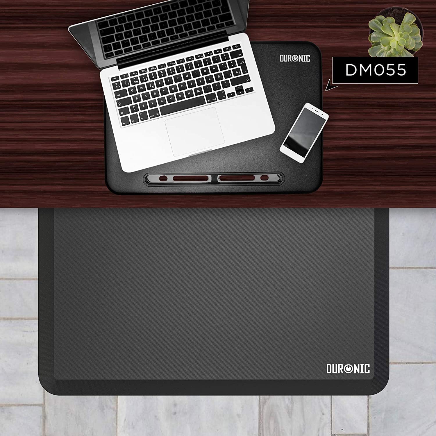 Duronic DM-MAT2 Tapis Anti-Fatigue coussiné Ergonomique Support de 71 x 43 cm Idéal pour Travailler Debout et soulager douleurs au Niveau des Pieds des Jambes des Hanches et du Dos