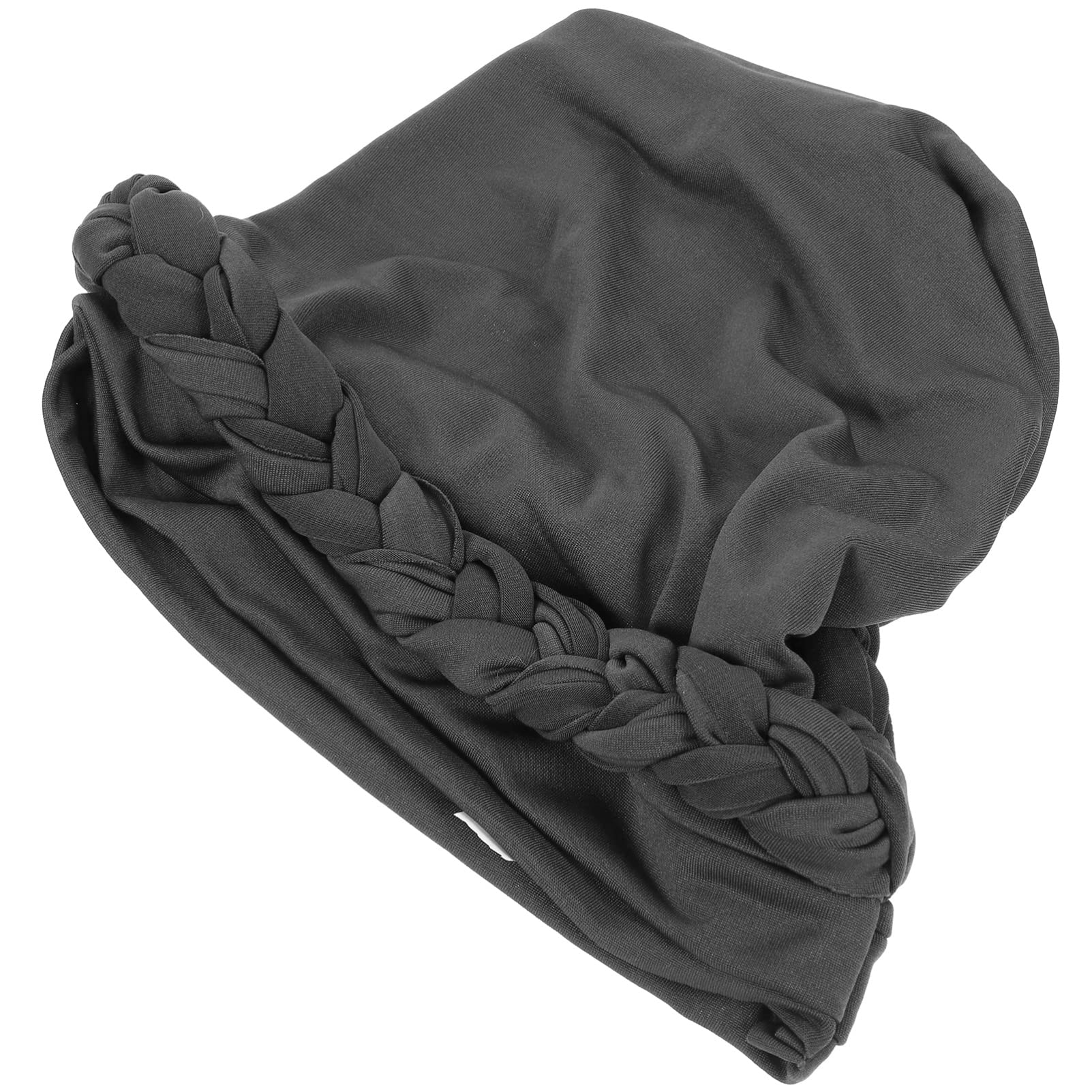 FOMIYES Soft Turban Head Wrap, Women Turban, Hair Wrap Hat for Men (Grey)-image-15