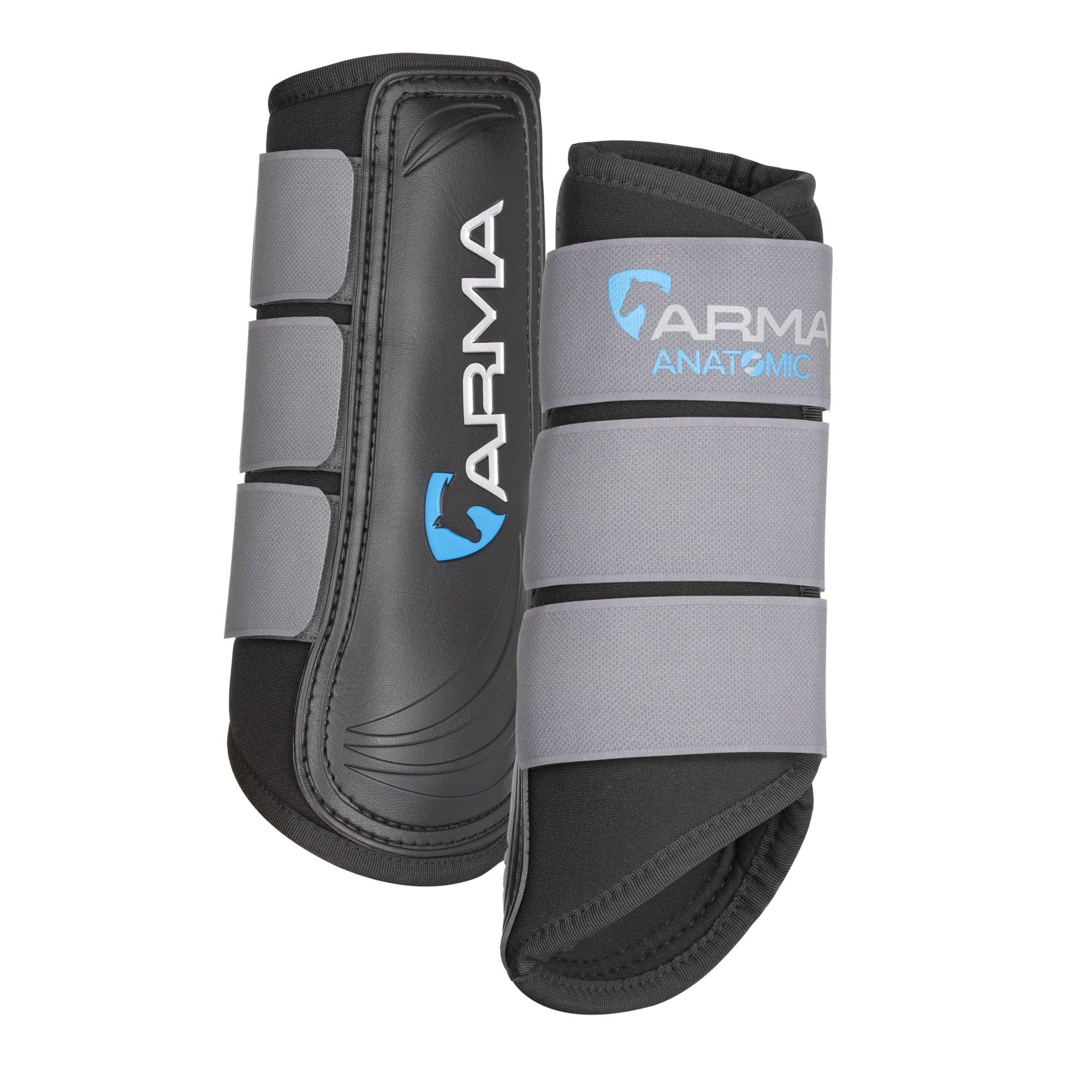 Shires Arma Neoprene Brushing Boots - Grey Full