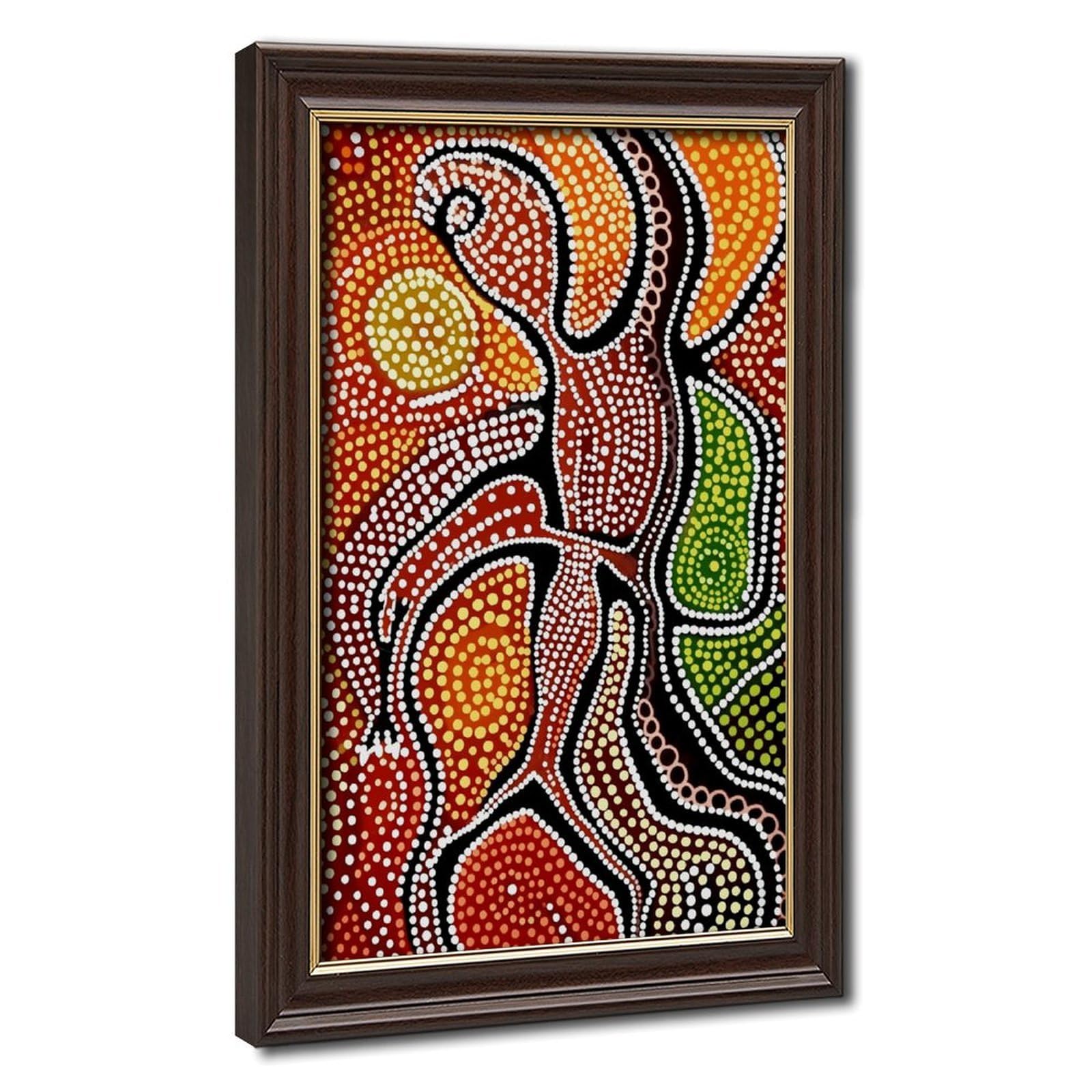 AYINUER Aboriginal Dot Art Pattern Print Poster Canvas Poster for Dorm Room Decor Gift