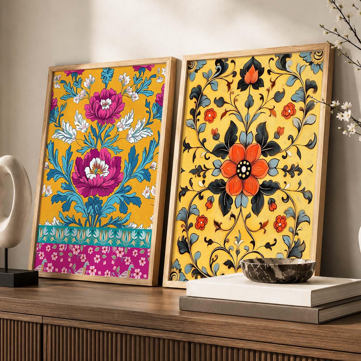 Madhubani Wall Art Paintings - Indian Home Decor -6