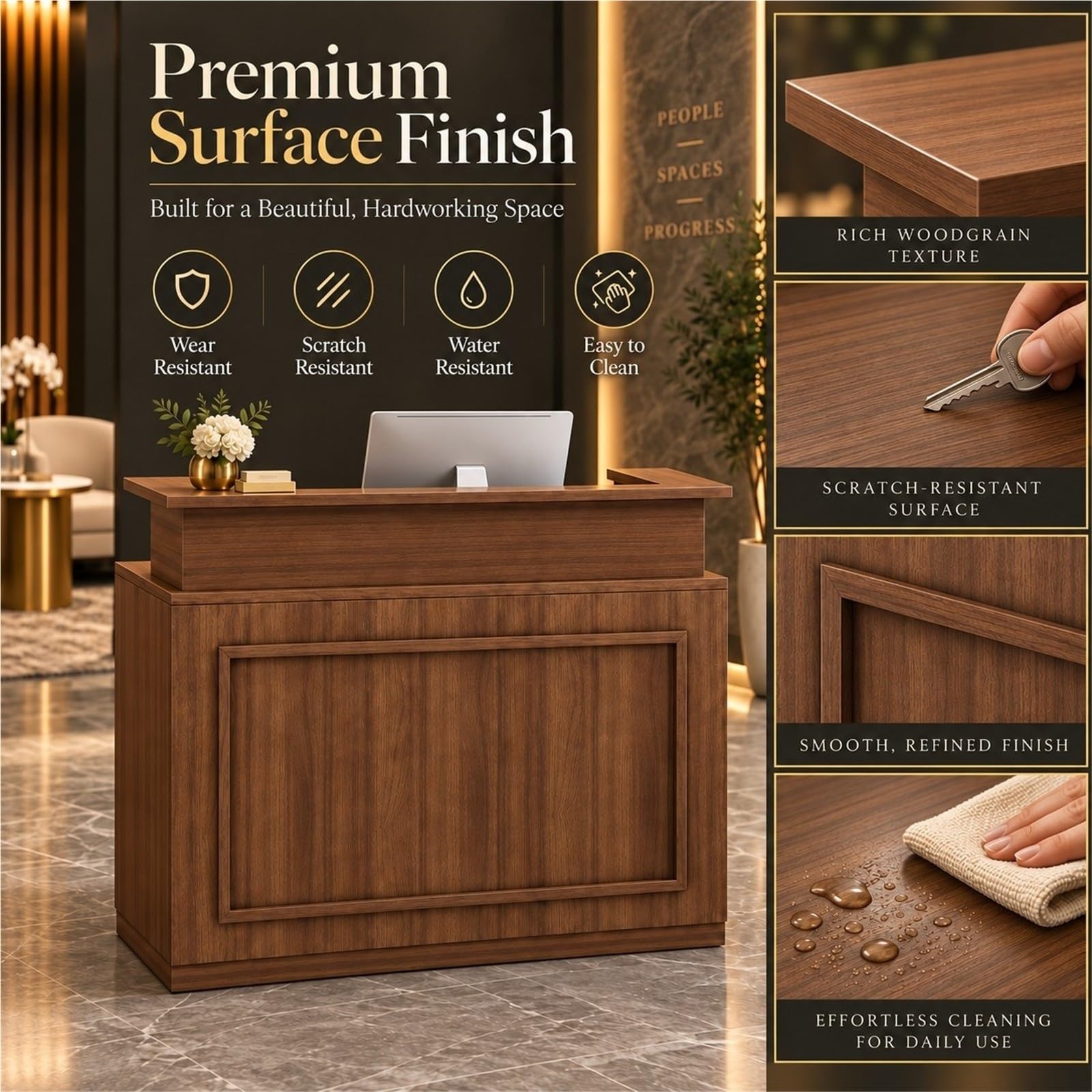 Rezeption & Theke, moderner Schreibtisch für Salon, Geschäft und Büro