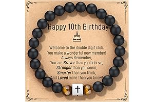 Beaded Cross Bracelet Cool Birthday Gifts for 10 Year Old Boys