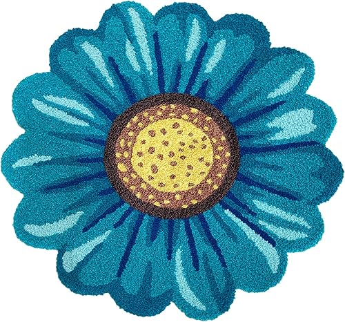 Alfombras de girasol para dormitorio, alfombra con forma de flor para baño, alfombra de flores para cocina, sala de estar, alfombra de girasol