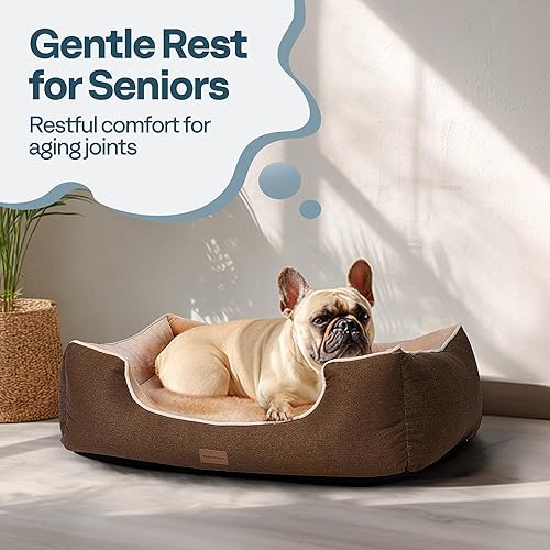 Miniatura 2 de Cama ortopédica grande para perro de 28 pulgadas, lavable con funda extraíble, base impermeable y antideslizante, comodidad durante todo el año con