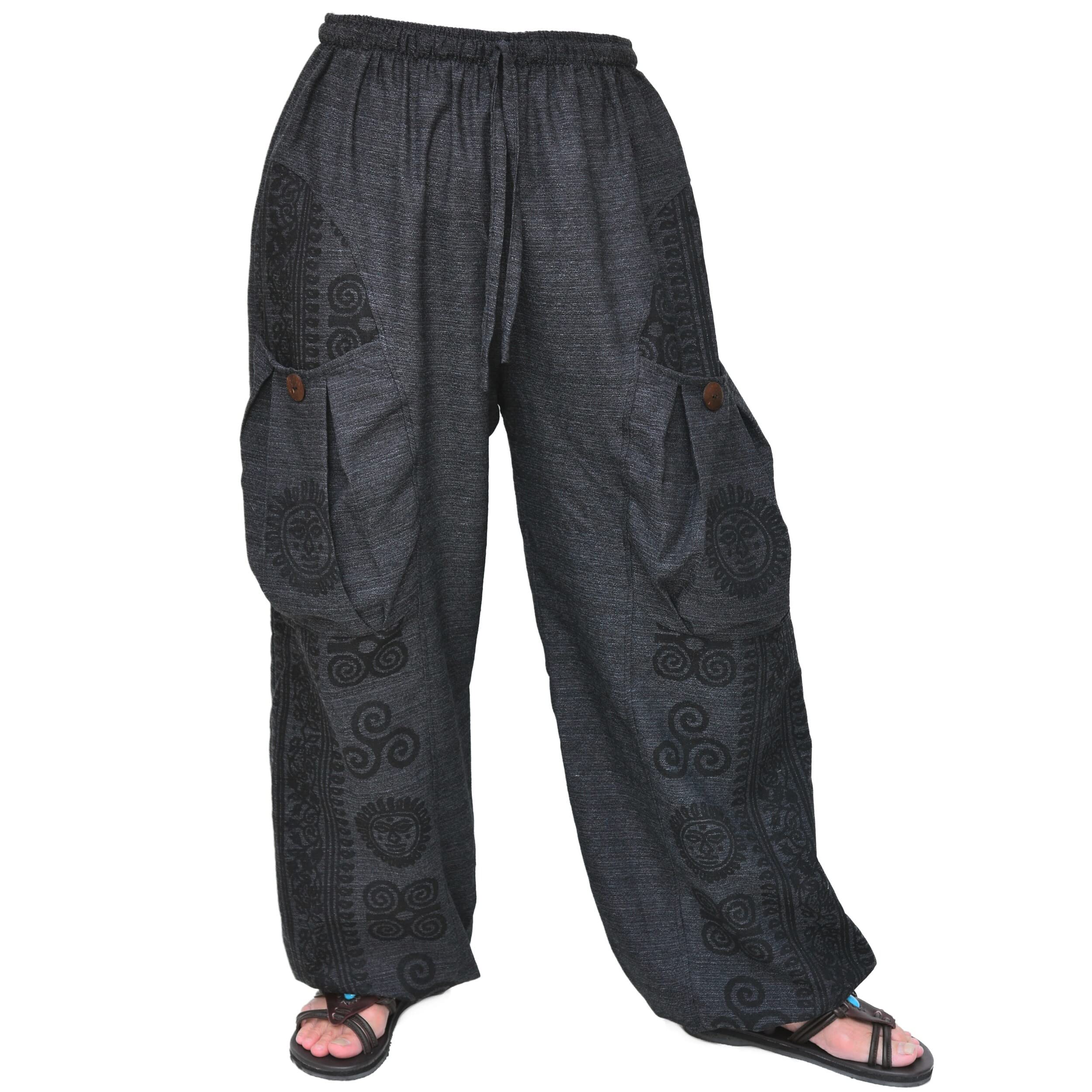 SiamroseYoga Harem Pants Men Women Casual Baggy Lounge Pants 2 Big Pockets