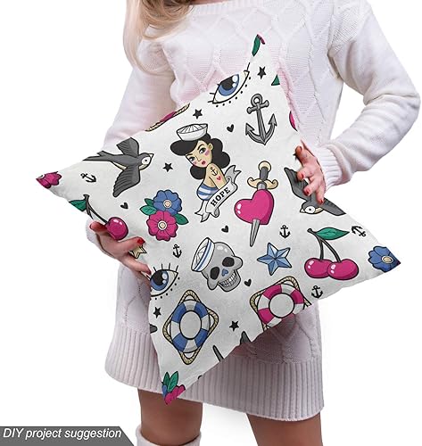 Miniatura 207 de Ambesonne The Yard - Tela de hibisco de flores tropicales en tonos de la vida real, tela decorativa para tapicería, cestas de almacenamiento