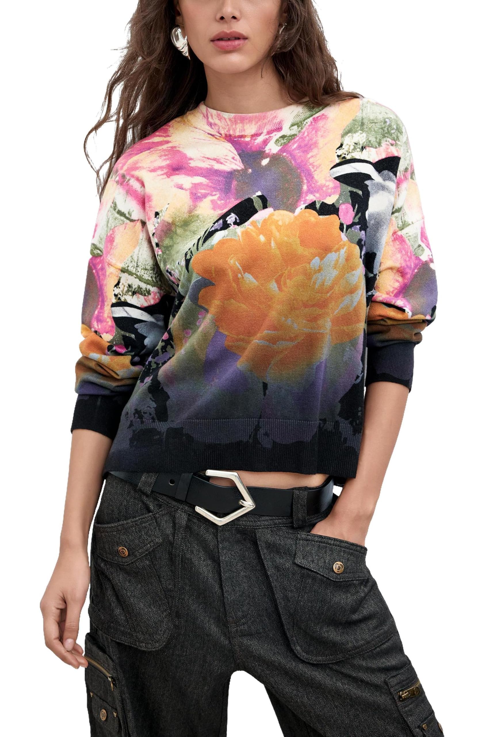 Desigual Bluza damska Jers_Rose Degrade_lacroi