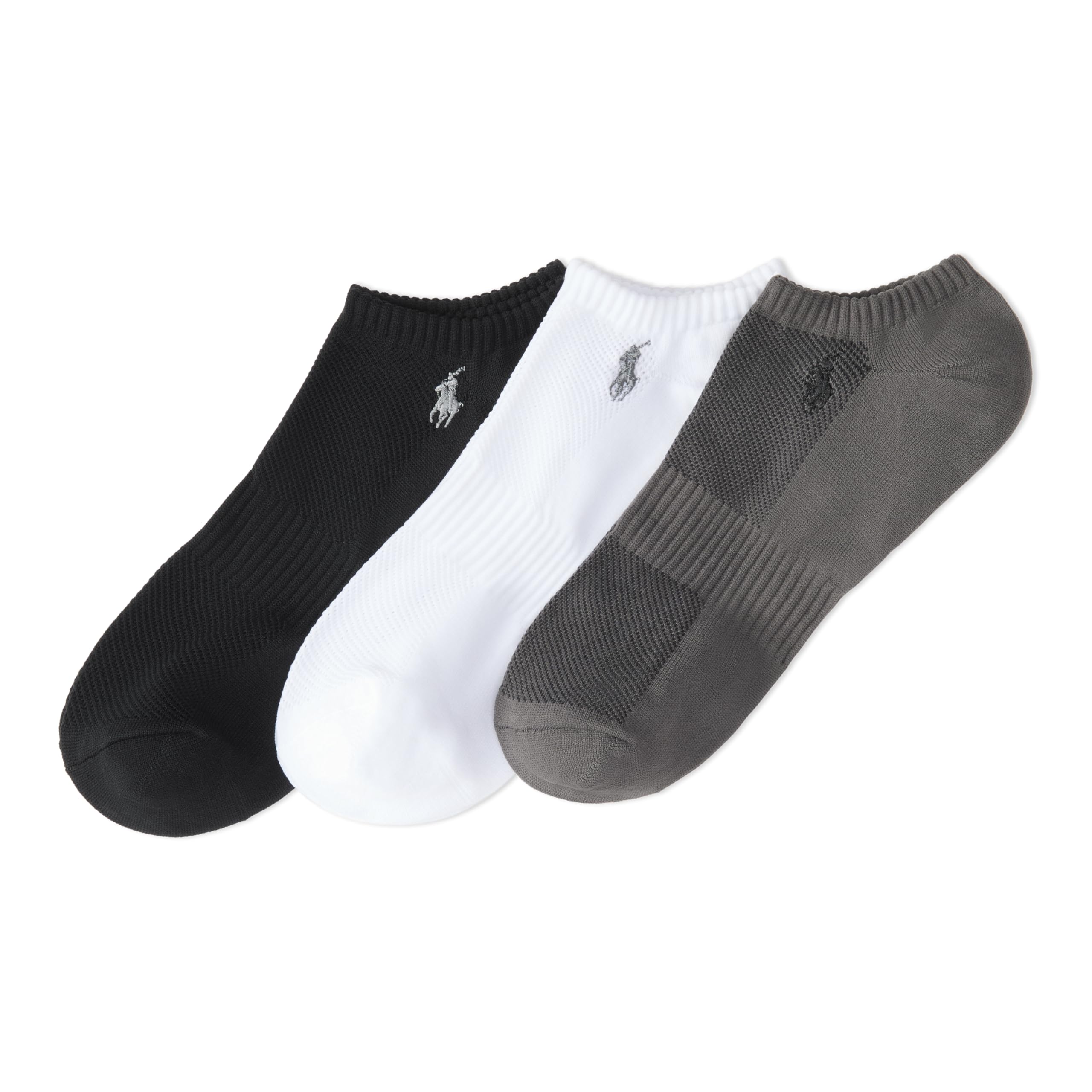 POLO RALPH LAUREN Men's Athletic Performance Tech Low Cut Socks (3-Pack)