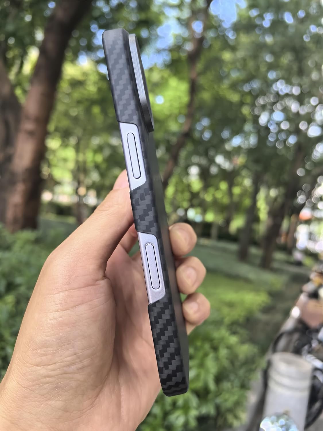 Ultra Thin Aramid Carbon Fiber Case for Apple iPhone 17, Fit for magsafe, Camera Full Cover Protection (for iPhone 17) Black - Image 3