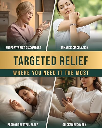 Vista 41 de MagnetRX Pulsera magnética de hematita, piedras magnéticas de fuerza máxima, pulseras magnéticas con cuentas para hombres y mujeres