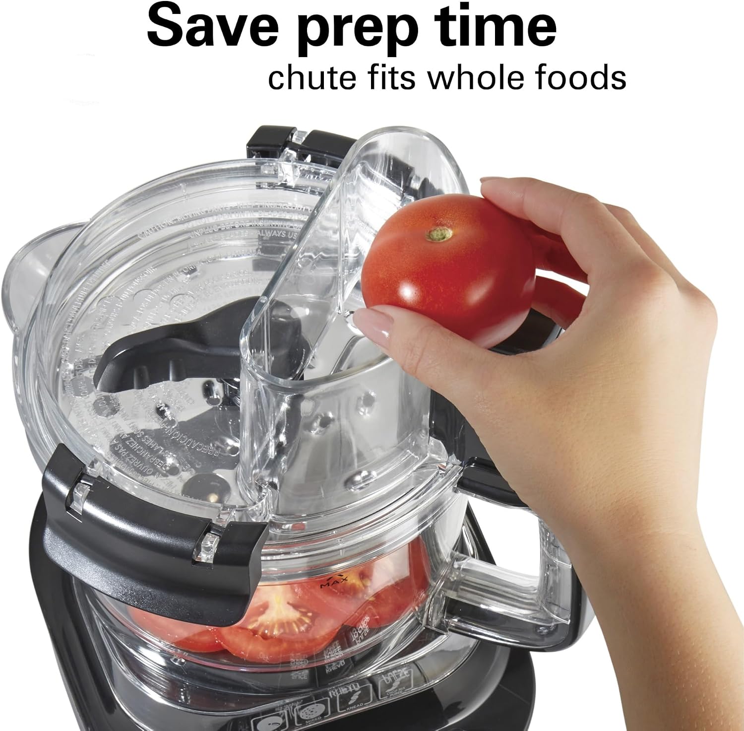 10 Cup Capacity Food Processor with Bowl Scraper, Black - Convenient, Versatile, Time-Saving