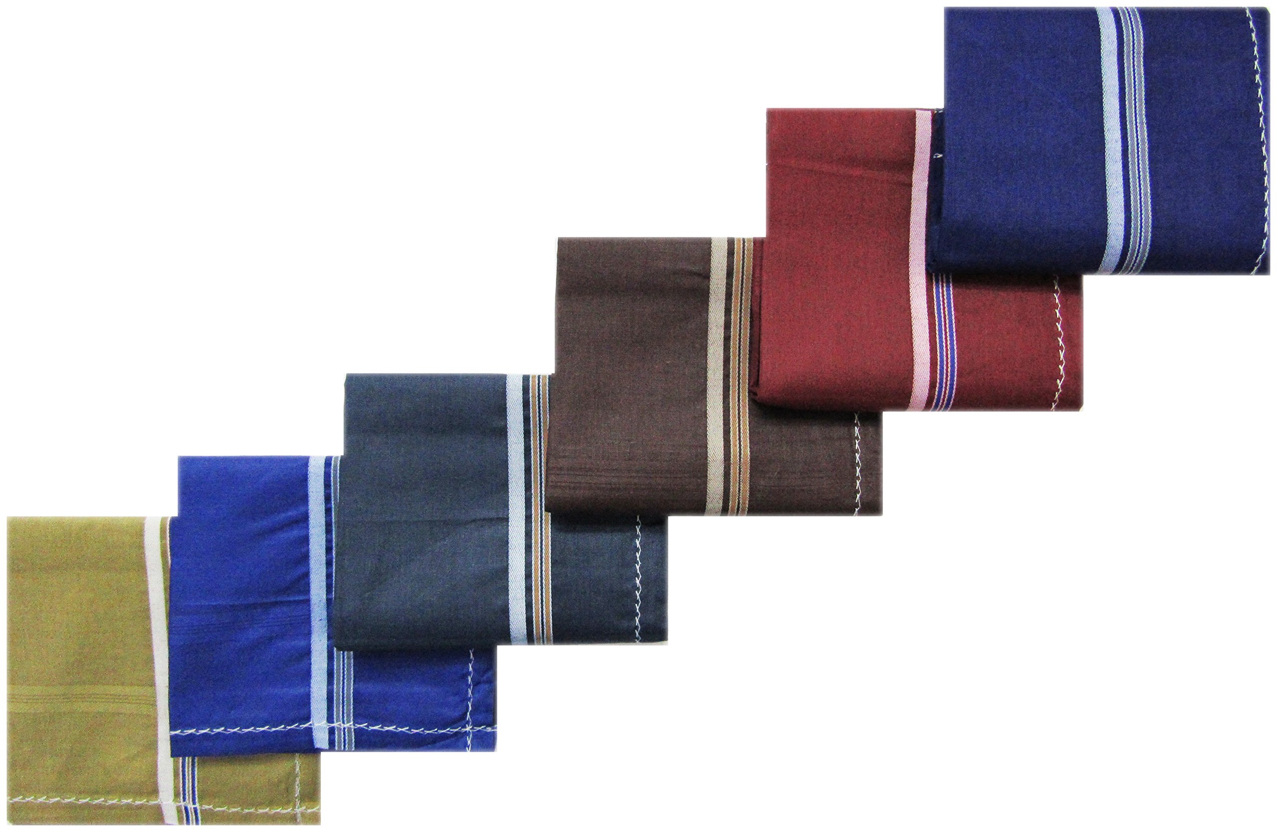 rc. royal class Men Cotton Dark Multicolored Handkerchiefs(Pack of 6)-picture-12