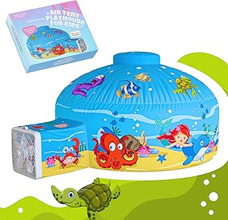 Skywin Air Tent Fort Ocean Playhouse for Kids (Fan NOT Included) (Classic)