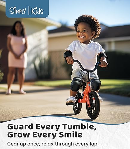 Miniatura 2 de Simply Kids Rodilleras y coderas con muñequeras, tecnología HardSoft Pad Tech. - Juego de equipo de protección certificado por CPSIA - Rodilleras