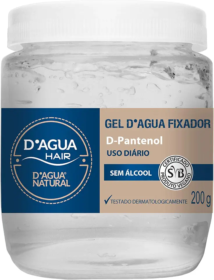 Gel Fixador D'agua Natural