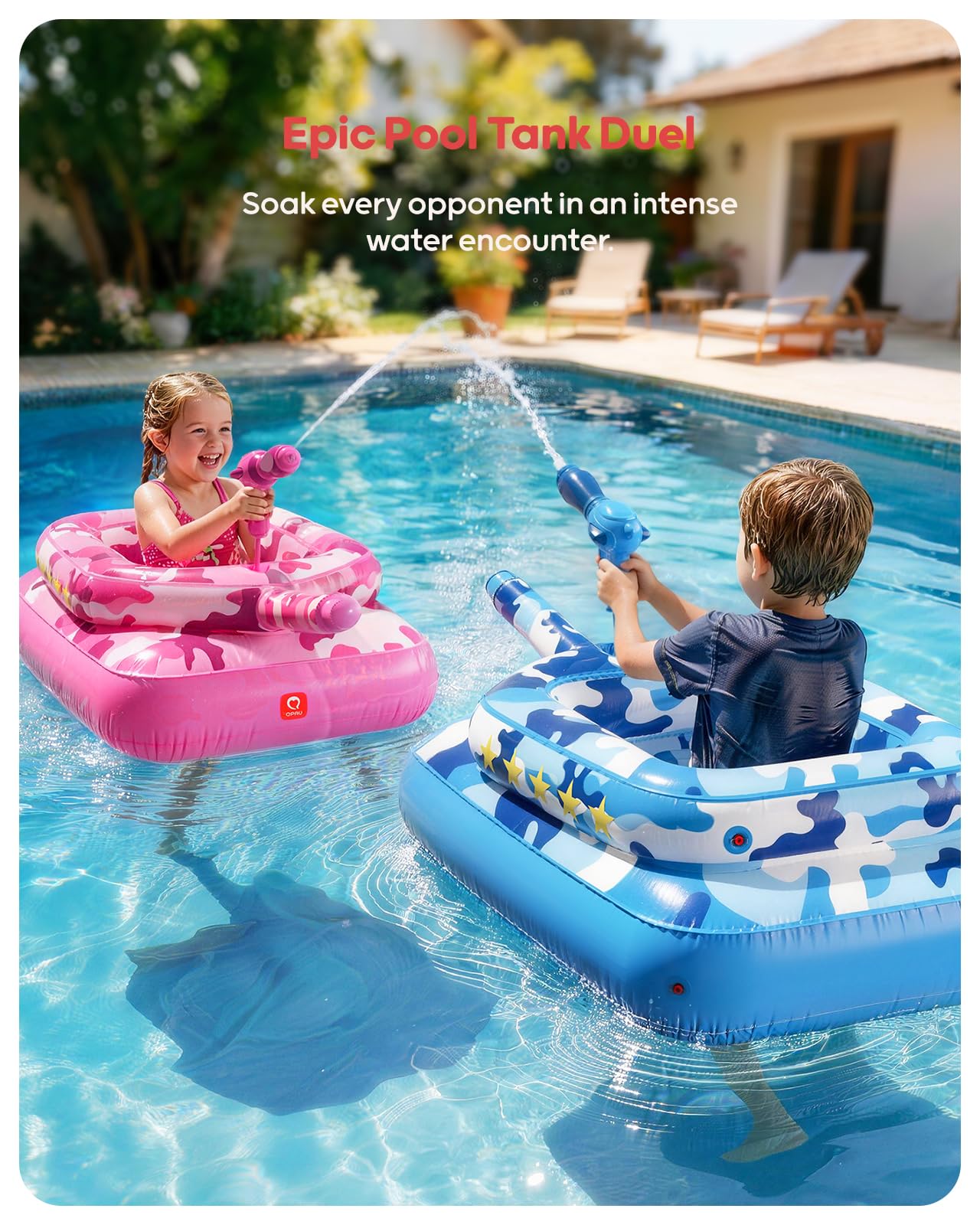 QPAU Galleggiante per piscina piccolo (rosa)