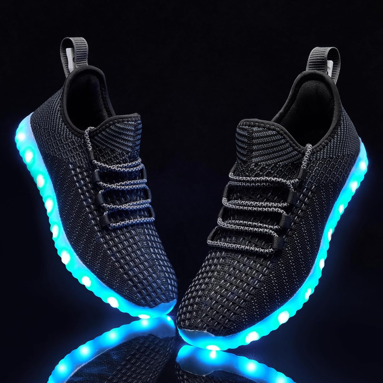 Light Up Shoes for Women Men, Unisex USB Charging LED Shoes Adult Halloween Mesh Upper Glowing Luminous Trainers Dancing Flashing Sneakers - Image 7
