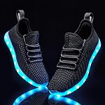 LED Light Up Shoes for Women Men, Unisex LED Shoes USB Charging Adult Halloween Flashing Sneakers Dancing Mesh Upper Glowing Luminous Trainers