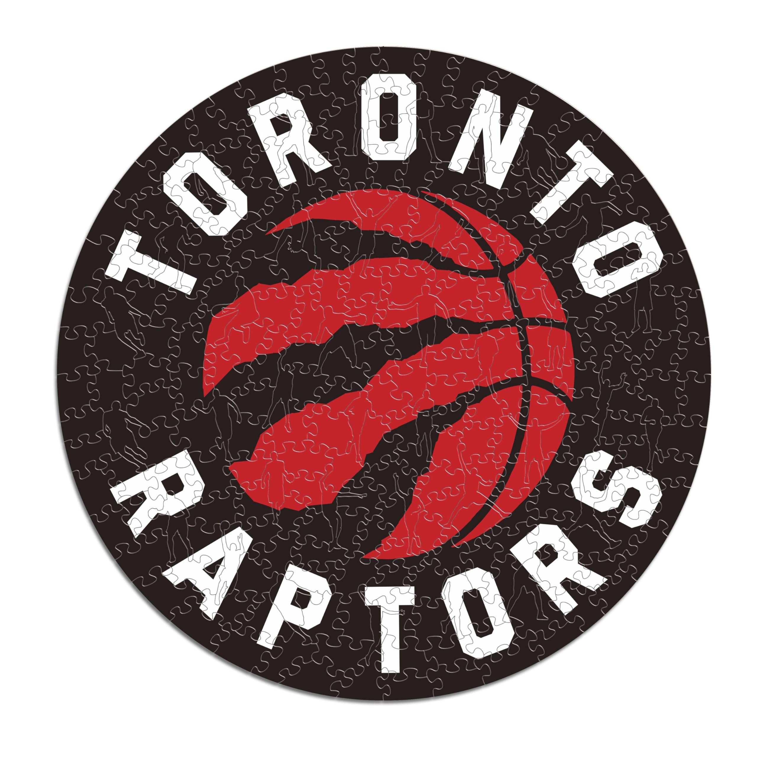Iconic Puzzles -NBA Drewniane puzzle, wielokolorowe, L, 500 sztuk, TorontoRaptors-L