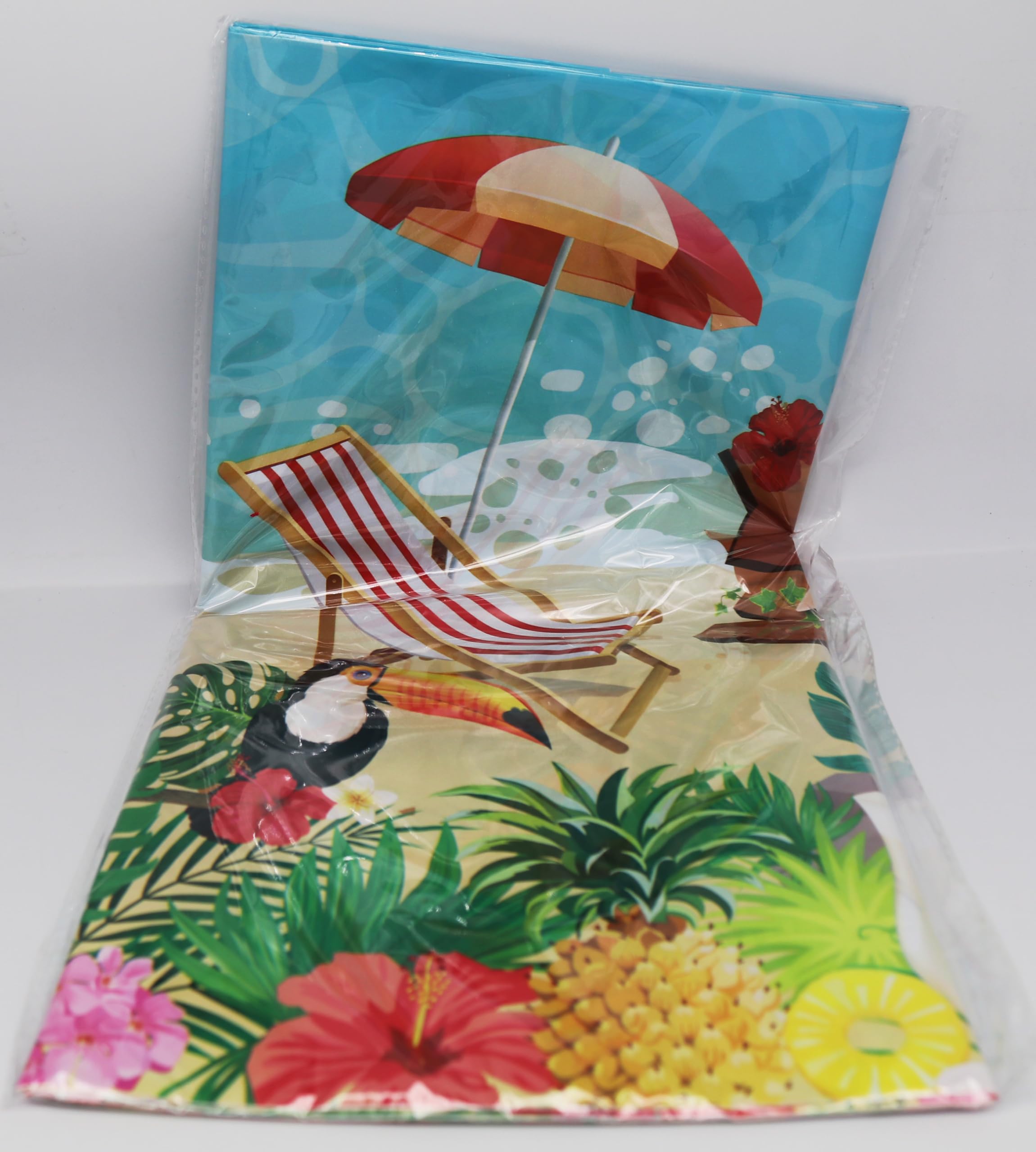 Vaisselle de fête hawaiana, set completo per 20 persone con piatti, bicchieri, tovaglioli e tovaglia verde di alta qualità per compleanni e feste estive