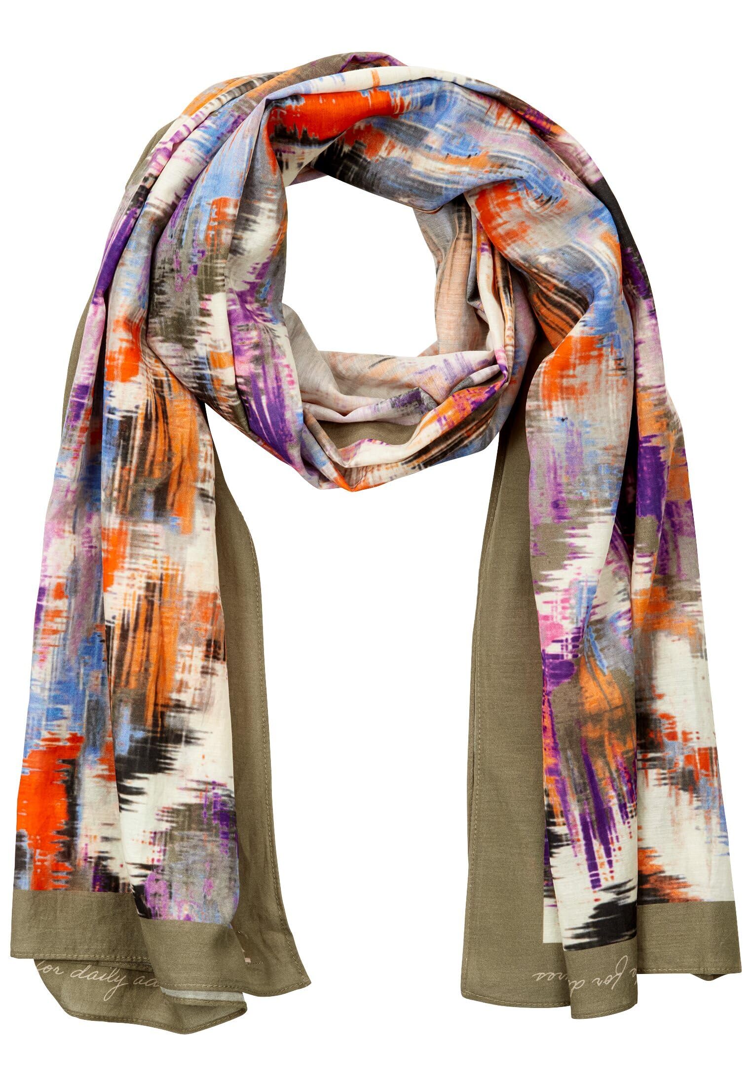 camel active Damen Schal mit Allover Print