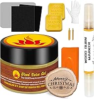 Vista 1 de Kit de bolígrafo de pasta de quemado de madera, gel de combustión de madera de 4 onzas, kit de marcador de quemadura de madera de doble cara