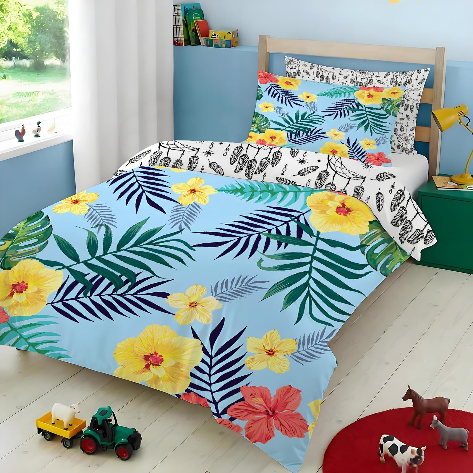Housse de couette 200x200 fermeture éclair cachée pour enfiler votre couette sans effort