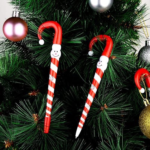 Miniatura 4 de Outus 30 bolígrafos de Navidad a granel, regalos de Navidad en forma de bastón de caramelo, regalos de Navidad para compañeros de trabajo,