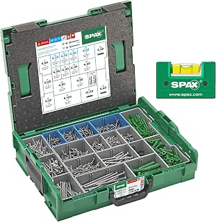 SPAX Elektriker Montagekoffer L-BOXX groß - 1.200 Schrauben in 14 Größen