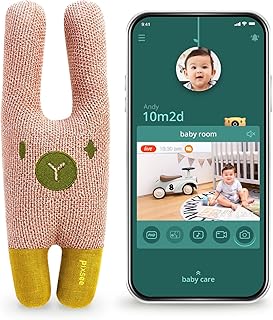 Pixsee Friend - Bunee, First AI-Linked Infant Toy with Music Playlists & Recorder, Compatible Play Baby Monitorã€Sold Separately