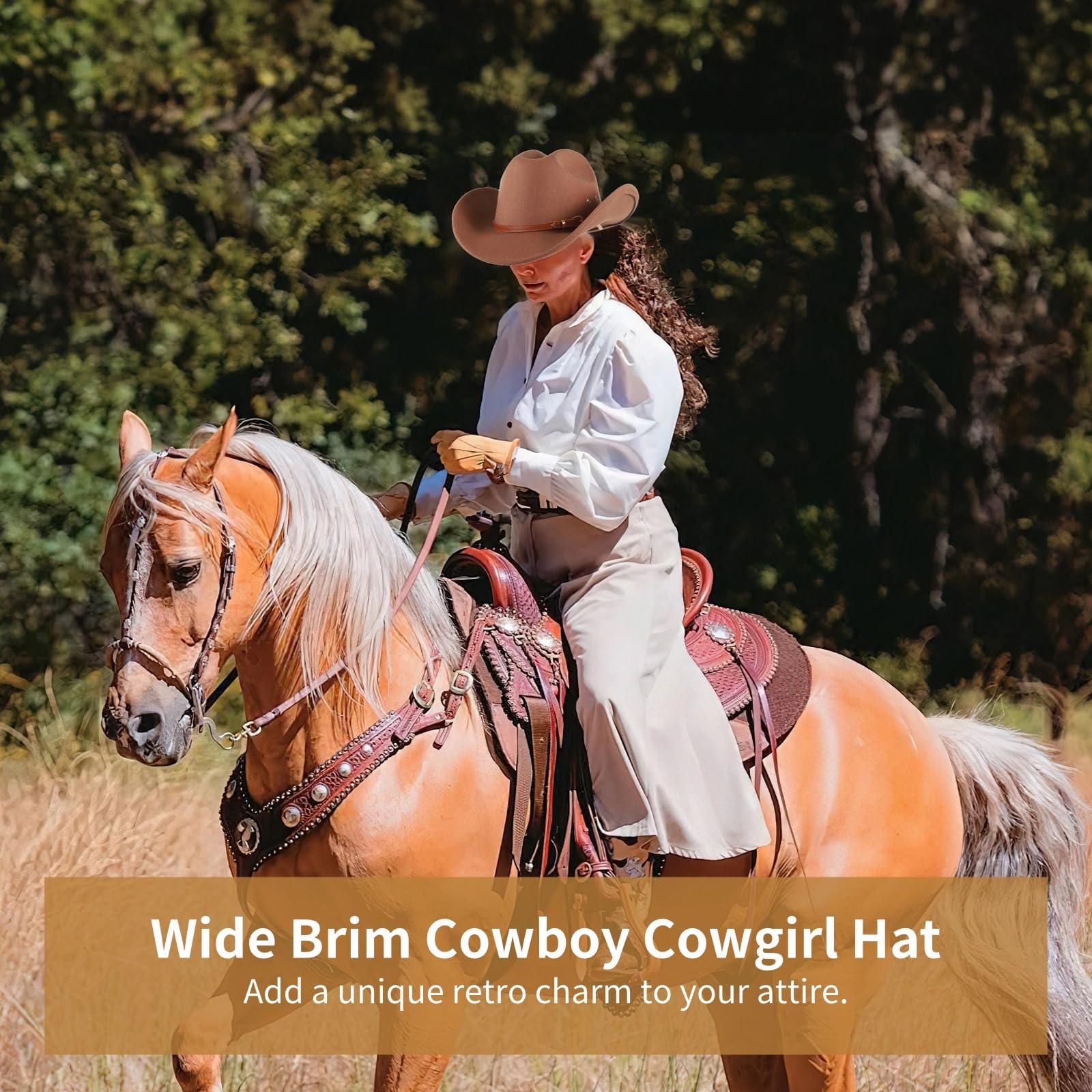 Cappello da cowboy per donne e uomini, unisex, cappello da cowboy occidentale con fibbia per cintura, cappello Yellowstone a tesa larga per abbigliamento rodeo, accessori in stile country, bomboniera