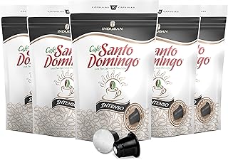 Café Santo Domingo Intenso Capsules - Compatible with Nespresso Original Brewers - Product from the Dominican Republic (50 Count)