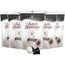 Cafe Santo Domingo Intenso Capsules - Compatible with Nespresso Original Brewers - Product from the Dominican Republic 50 Count