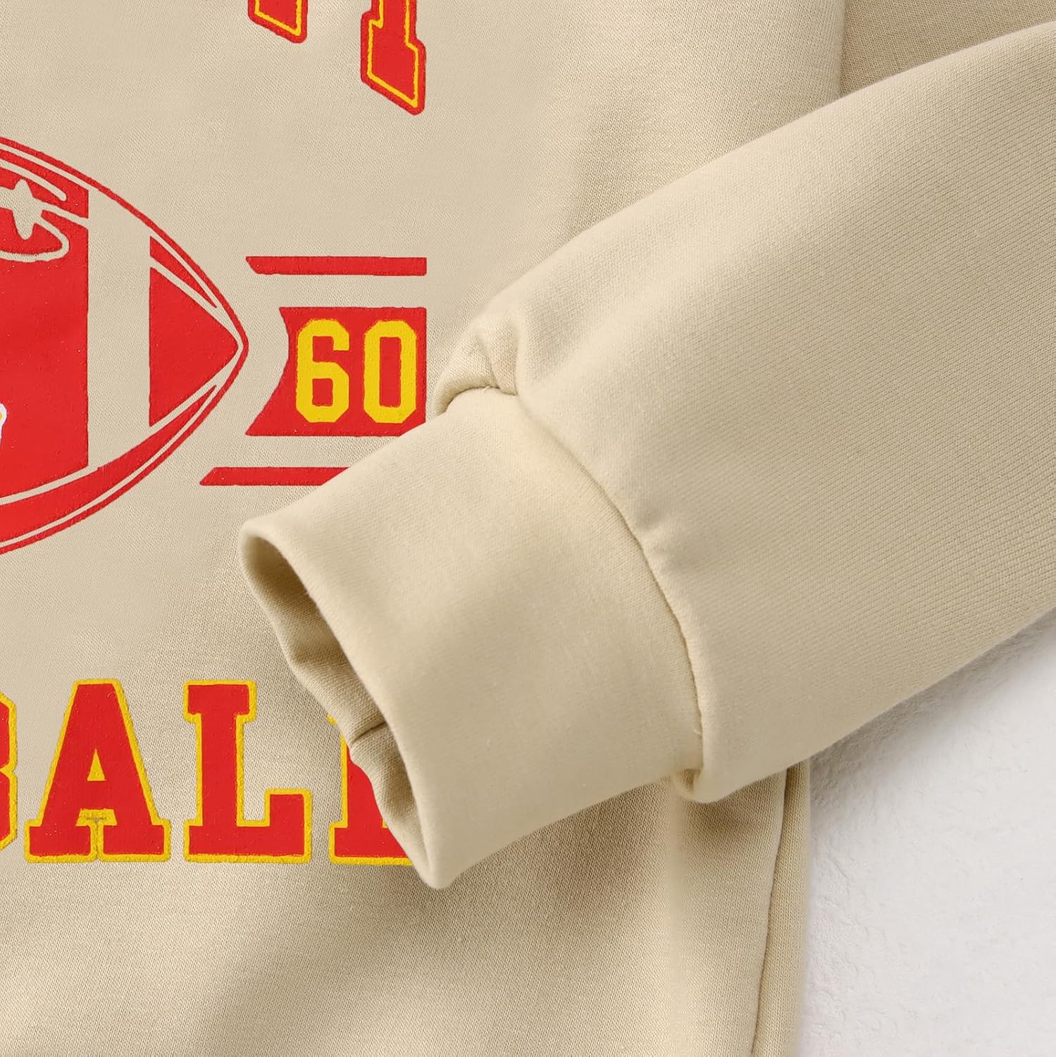 Toddler Baby Boy Girl Football Outfit Sweatshirt Football Games Letter Print Crewneck Pullover Long Sleeve Shirt - Image 5