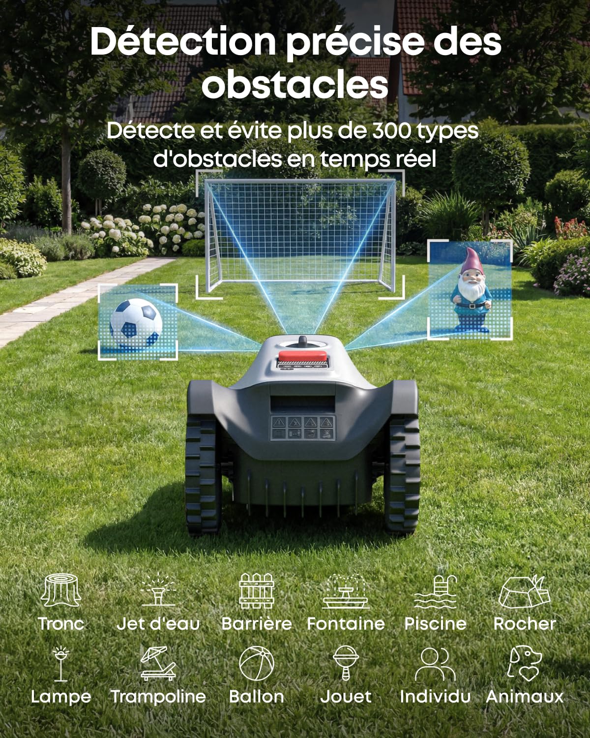 eufy C15 Robot Tondeuse avec Garage, sans Fil périphérique ni RTK