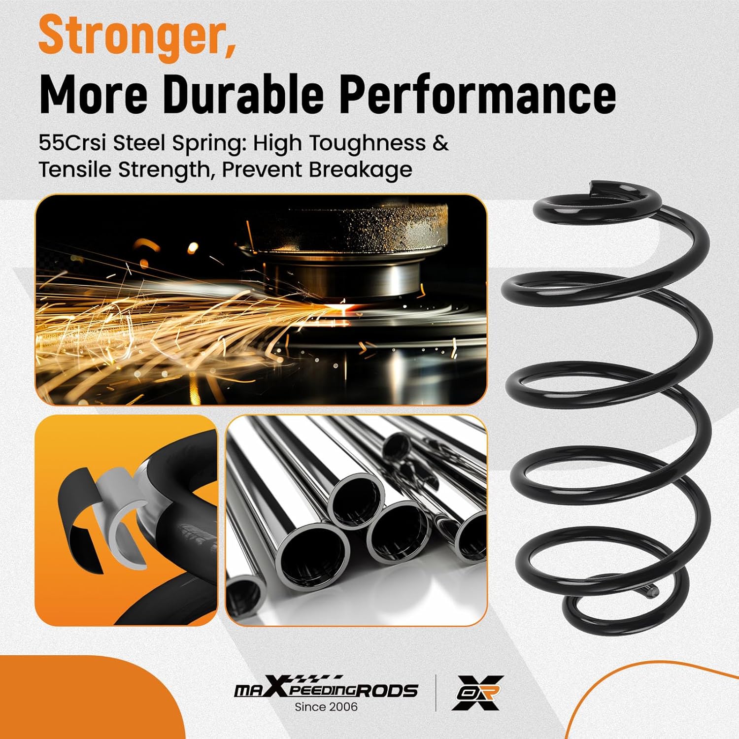 maXpeedingrods 5379 3952826 2pc Rear Coil Spring for Chevy Malibu 1978-1980 Monte Carlo El Camino GMC Caballero 1978-1984 Buick Century Regal 1978-1987 Oldsmobile Cutlass Pontiac Grand Prix 1978-1982