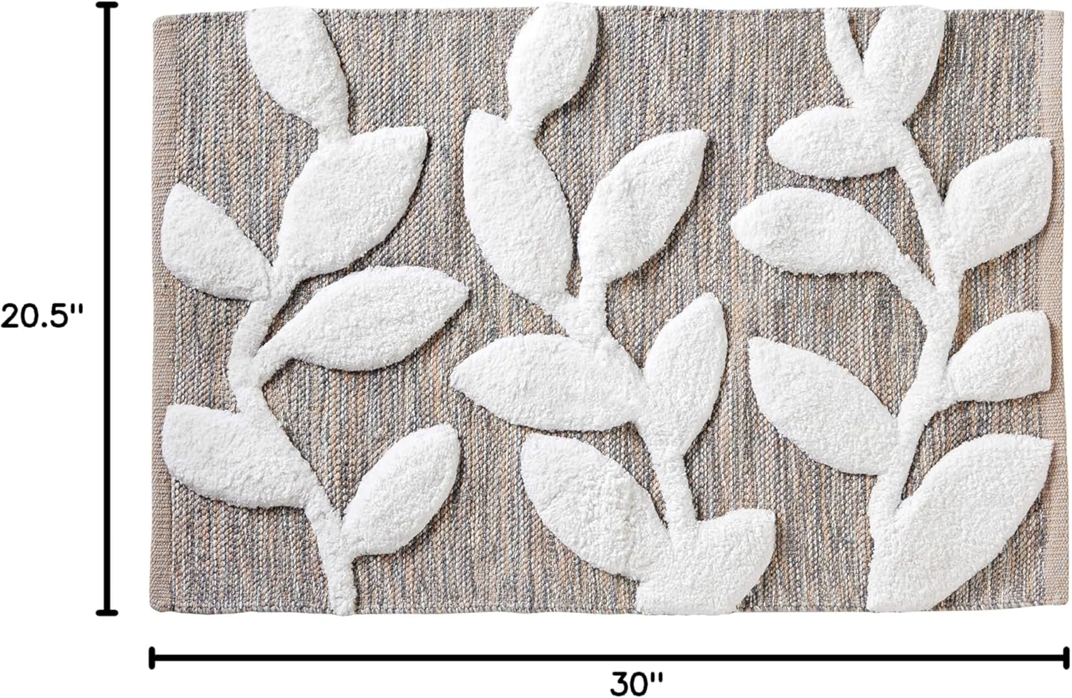 SKL Home by Saturday Knight Ltd. Greenhouse Leaves Rug, Gray, 30" x 20"